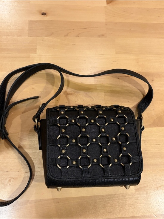 Ash Handbags - Ash small Black Lulu Crossbody Bag - Womens Shoulder Purse NWOT 100% leather